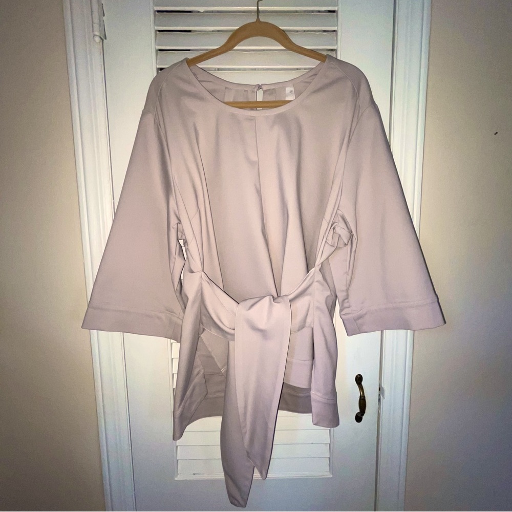 Melissa McCarthy Seven7 beige top 3X